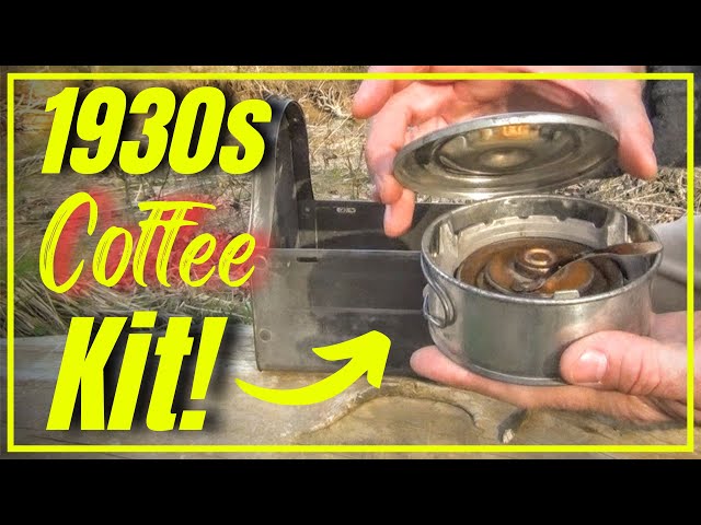 1930s Coffee Kit! ( 1887 Alcohol Stove! )