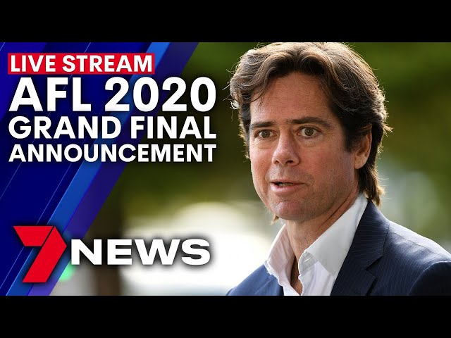 AFL Grand Final 2020 announcement: live press conference | 7NEWS