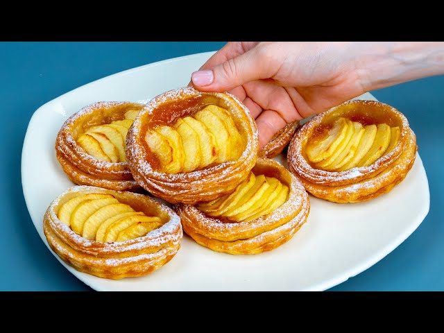 With an apple and puff pastry you may prepare the perfect dessert in 5 min! Daily recipe!