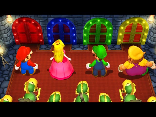 Mario Party 9 - Minigames - Mario vs Peach vs Luigi vs Wario (Master Difficulty)