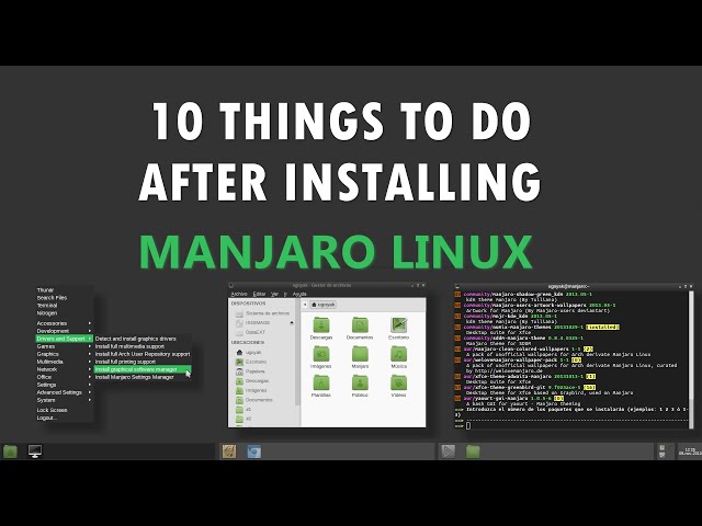10 Things to do after installing Manjaro
