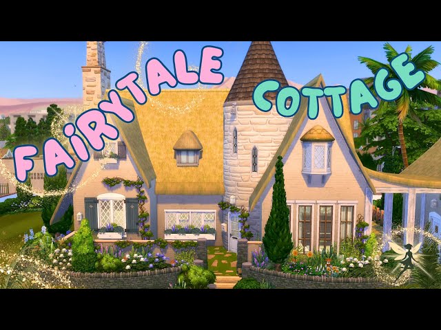 Building a Fairytale Cottage in The Sims 4! No CC!