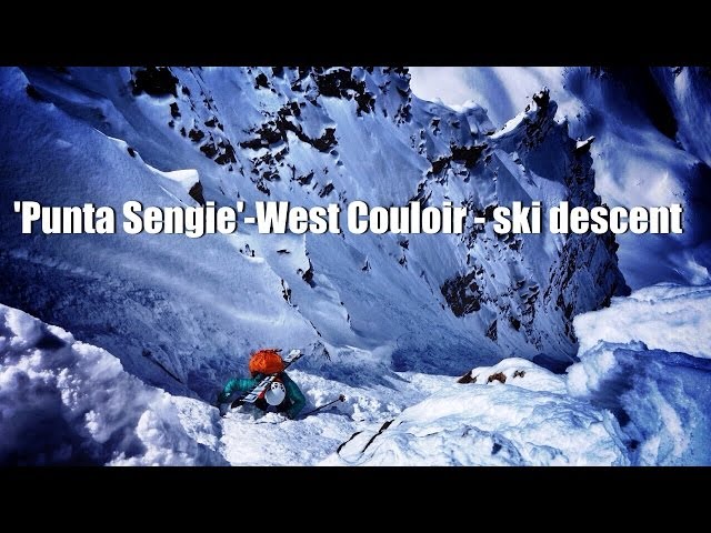 'Punta Sengie' West Couloir - ski-descent of one of the best couloirs in the Gran Paradiso Range
