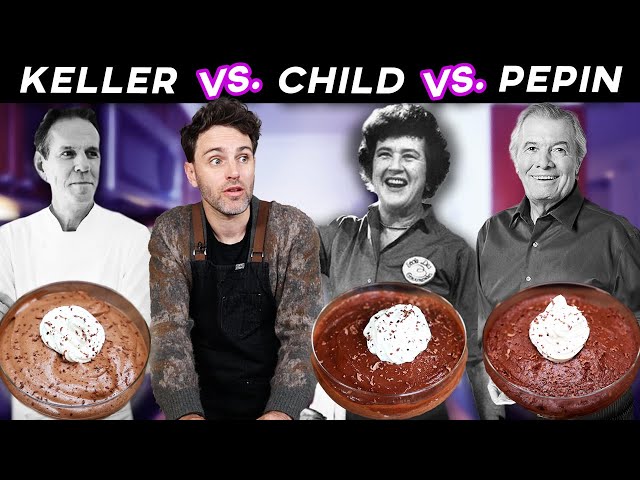 Chocolate Mousse CAGE MATCH: Julia Child vs. Jacques Pepin vs. Thomas Keller