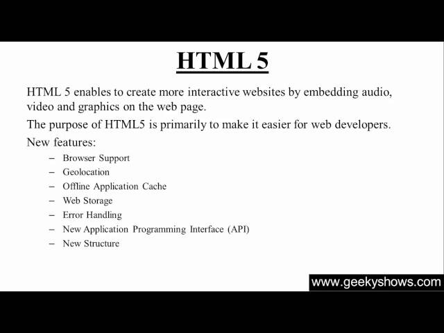 11. Introduction of HTML 5 (Hindi)