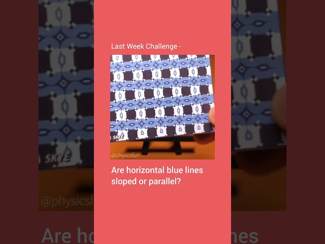 Sloped And Parallel Illusion Challenge