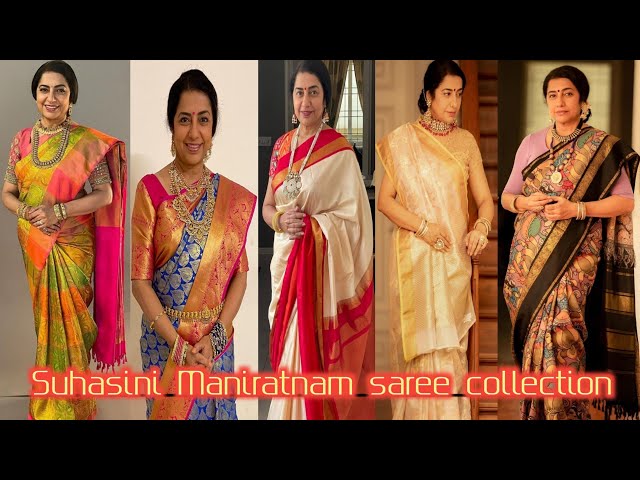 Suhasini Maniratnam Saree Collection👩‍🦰Multicolor Saree🎨Different Type of Saree🌈colourful saree👗👗👗👗