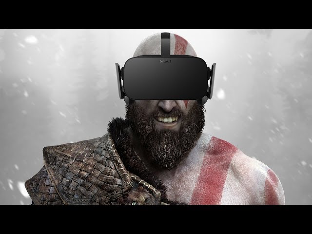 KRATOS LOVES VIRTUAL REALITY!! God Of War - Oculus Rift Livestream using Bigscreen