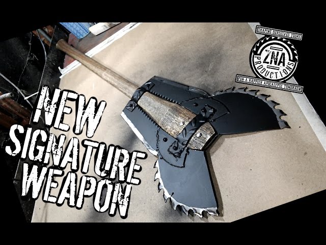 How to Make: The Vulture (Double Bladed Saw Blade Battleaxe)