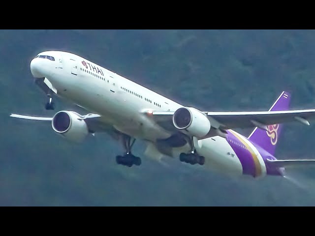 35 TAKEOFFS in 20 MINUTES | 747 A350 777 A330 787 | Hong Kong Airport Plane Spotting
