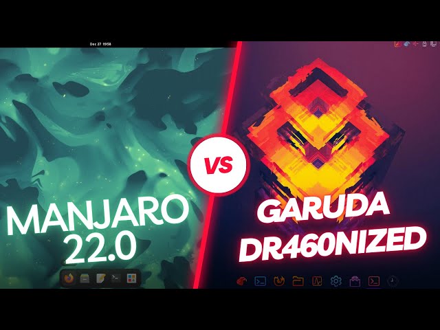 Garuda Dr460nized Linux VS Manjaro 22.0 (RAM Consumption)