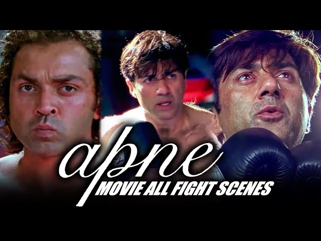 Apne Movie All Fight Scenes | Sunny Deol, Bobby Deol, Dharmendra | Bollywood Best Action Scene