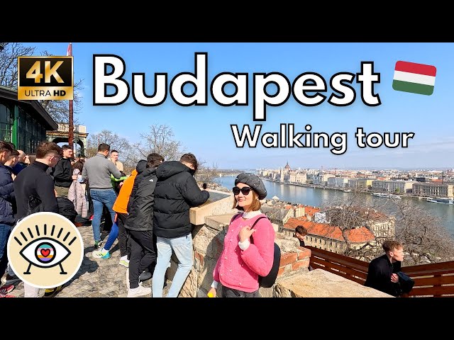 Budapest, Hungary (PART 2) ✅ “Walking Tour” [4K] HDR Walk with subtitles!