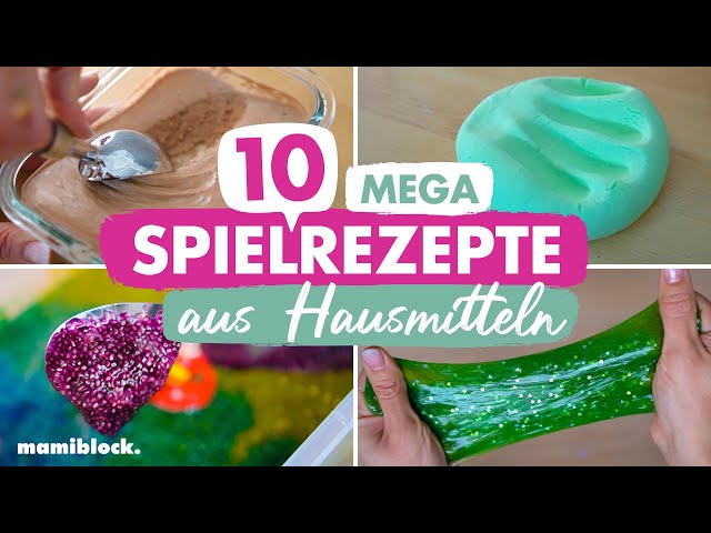 DIY Knete, Slime, Farben & Co ❌☠️ UNGIFTIG | Die BESTEN Spielrezepte für Kinder 😎 | mamiblock