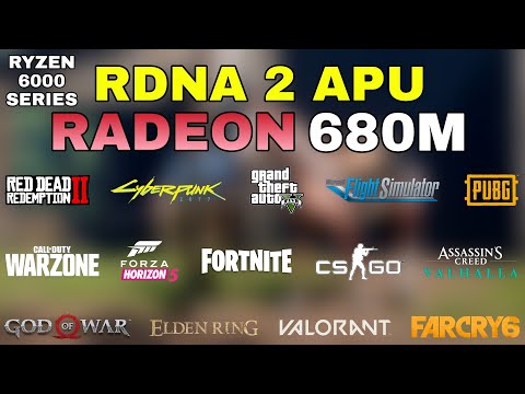Radeon 680M (RDNA 2) + Ryzen 7 6800H - Test in 21 Games