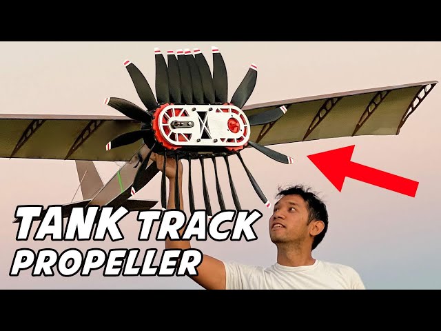Weird Airplane Experiments (tank tread propeller, spring plane, multi-wing plane)