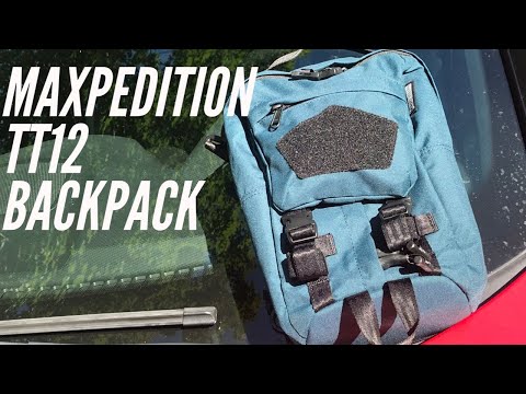 Maxpedition TT12 Backpack: Convertible EDC Bag, CCW Compartment - Low Profile, Urban Style
