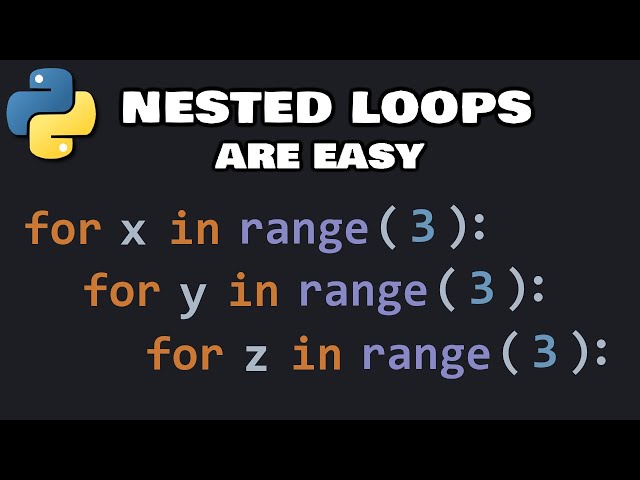 Nested loops in Python are easy ➿