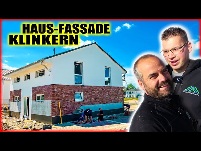 HAUS FASSADE KLINKER - Wilder Verband Klinkerriemchen verlegen! | Home Build Solution