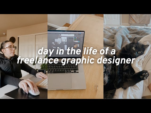DAY IN THE LIFE of a freelance graphic designer | new clients and course creation