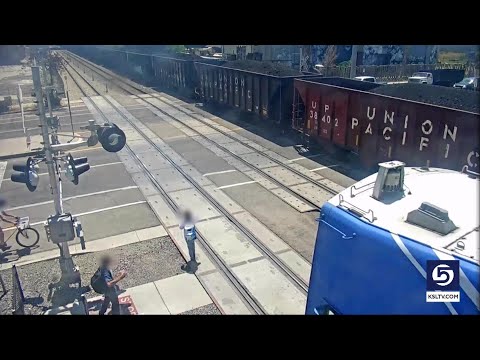 Surveillance video shows moments just before Frontrunner train fatally hits woman