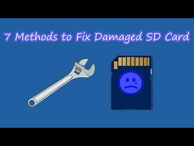 7methods to fix damaged SD card 2020