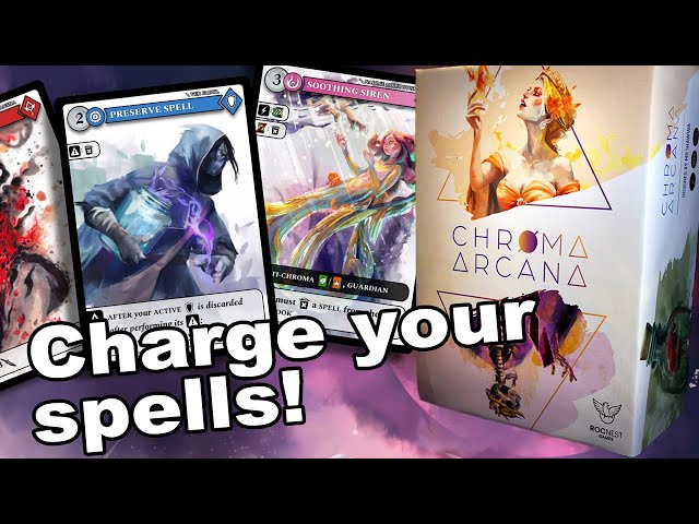 The card game Chroma Arcana: Shape Destiny with Spell Cards!
