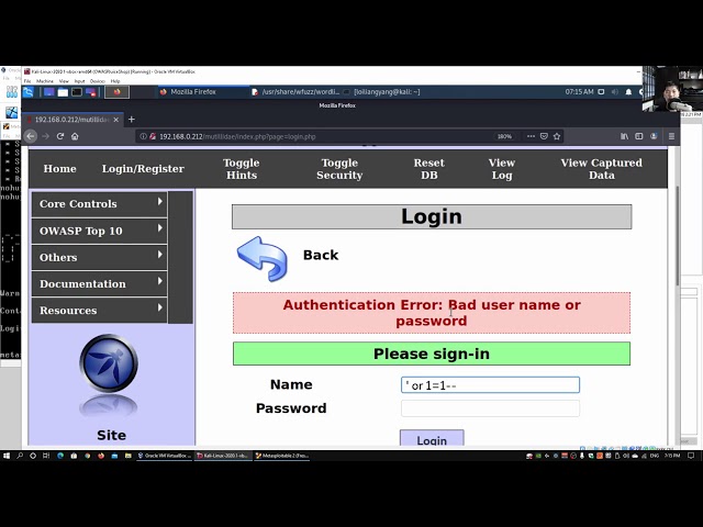 SQLi Login To Website Without Password - Web Application Penetration Testing
