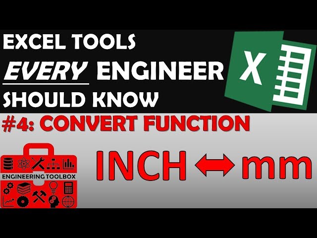 Convert Function - Excel Tips and Tools Every Engineer Should Know #4