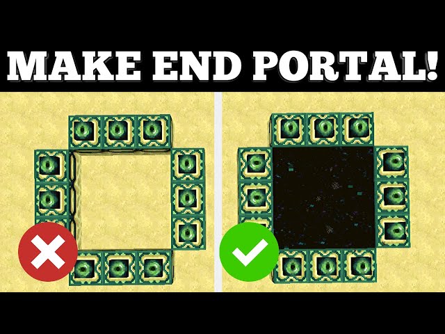 How To Make End Portal in Minecraft Creative EASY!