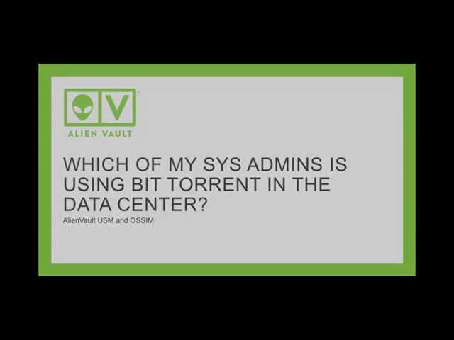 Which of your sys admins is using BitTorrent in the data center?