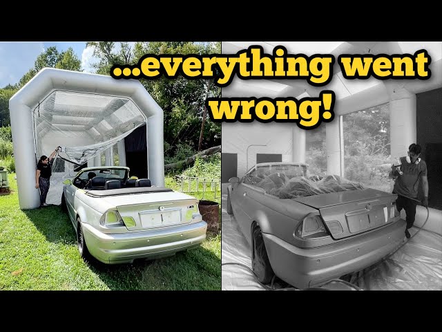 Painting Our $4500 BMW E46 M3...IT WAS A DISASTER!
