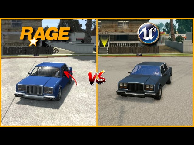 GTA SA RAGE VS GTA SA UNREAL ENGINE 4 (IV vs DE)