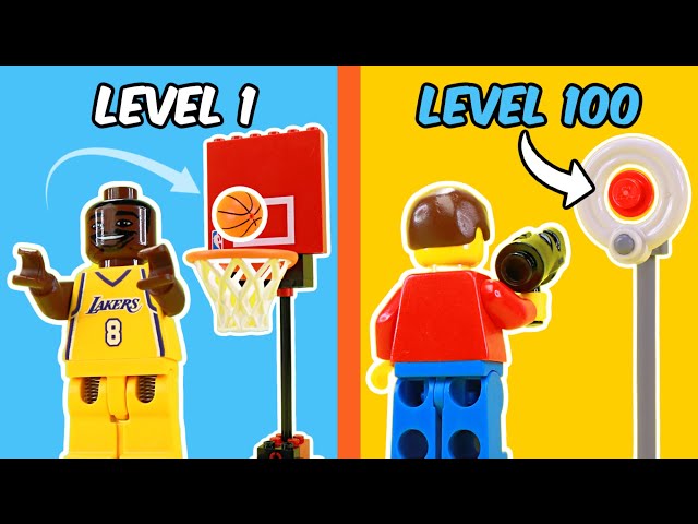 I hit 100 TRICK SHOTS in LEGO...