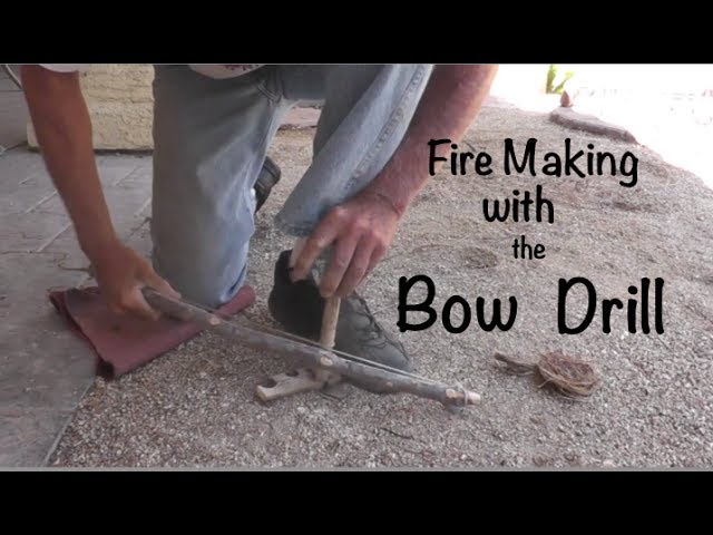 Fire Making with Bow Drill