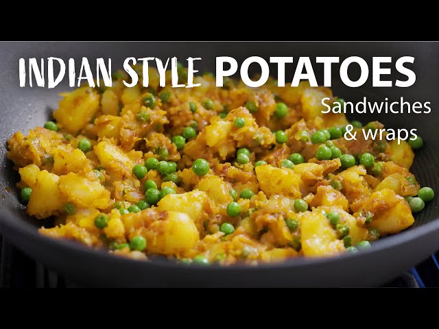 Indian Style Potato Recipe + Vegetable Wrap and Sandwich Recipe | Vegetarian and Vegan Meals Idea