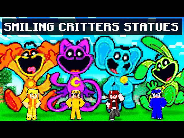 Minecraft SMILING CRITTERS Statue Battle!