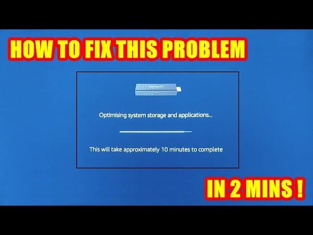 Amazon Firestick How to fix optimization of storage and application systems loop FAST!