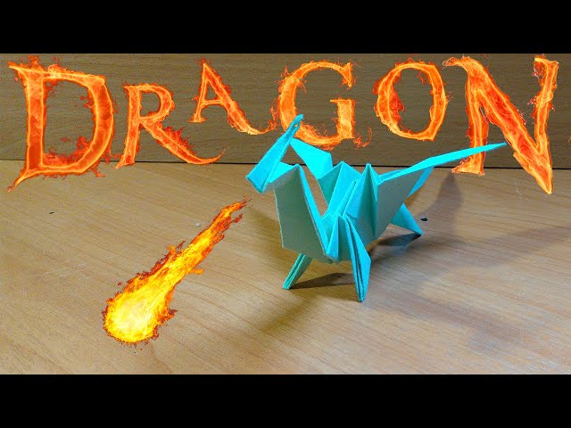 How to make a dragon out of paper./ Crafts made of paper with your own hands.