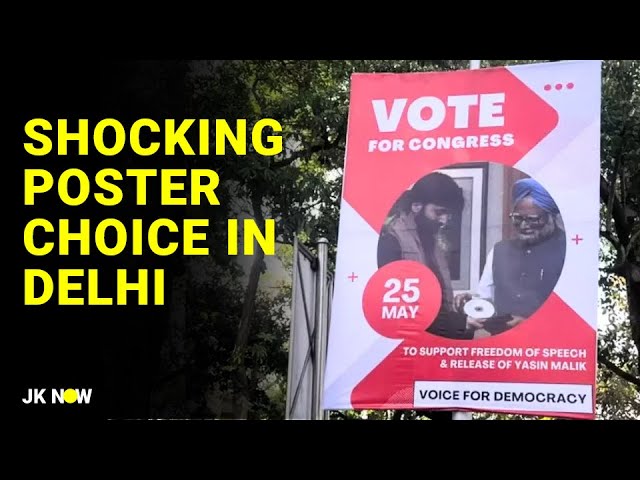 Who put Yasin Malik Posters On Delhi Roads? BJP Attacks Congress | Vote For...