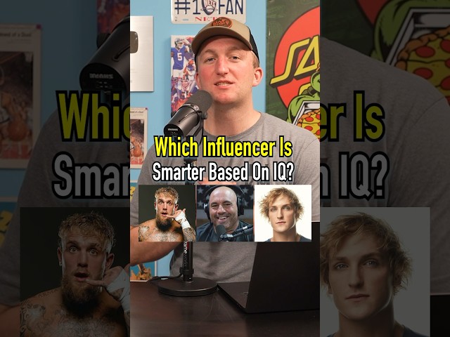 Which Influencer Is Smarter Based On IQ?! #loganpaul #jakepaul #joerogan #mrbeast #iq #smart