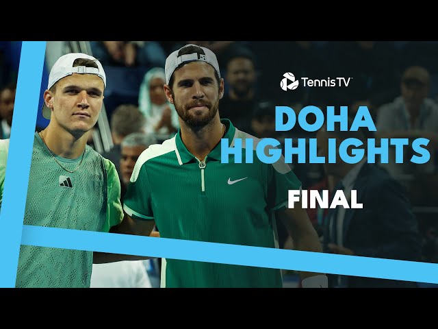Mensik vs Khachanov For The Falcon Trophy 🏆| Doha 2024 Final Highlights