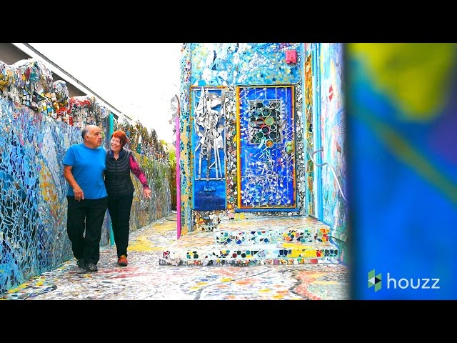 First Comes Love, Then Comes a Wildly Colorful Mosaic Home
