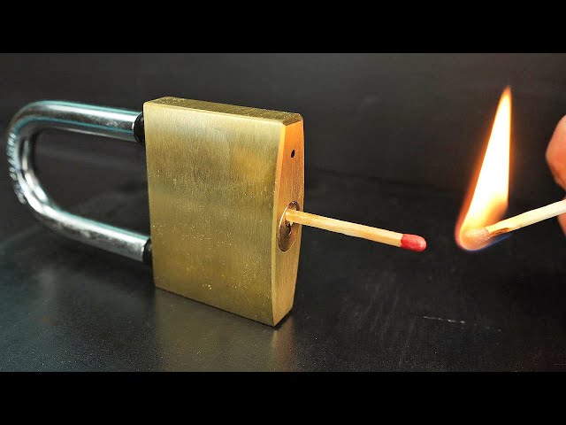 Insane Way to Open Any Lock Without a Key! Amazing Tricks with Matches, That Work Extremely Well