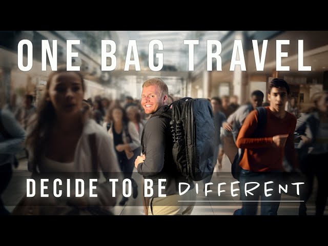 Why One Bag Travel Is Better (in 2024)