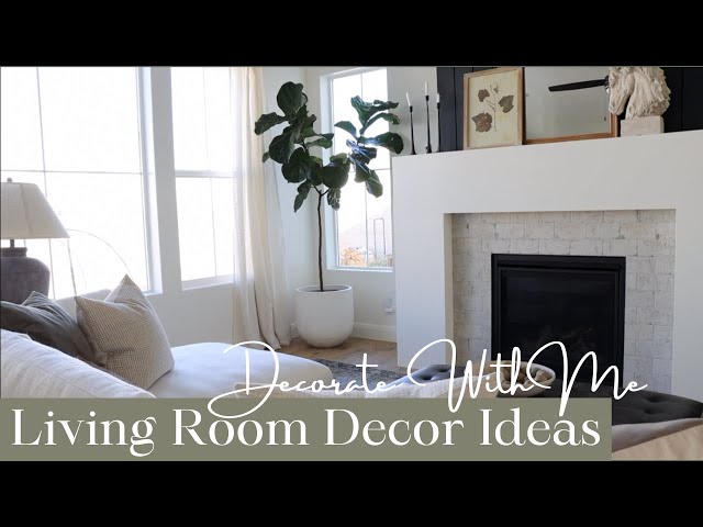 Living Room Decorate With Me || Decorating My Living Room With A Castlery Sectional!