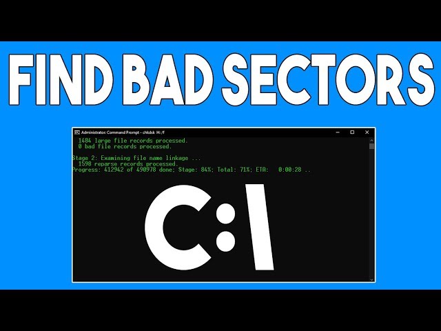 How to Find Bad Sectors in Windows 10, 8, 8 1 | CMD