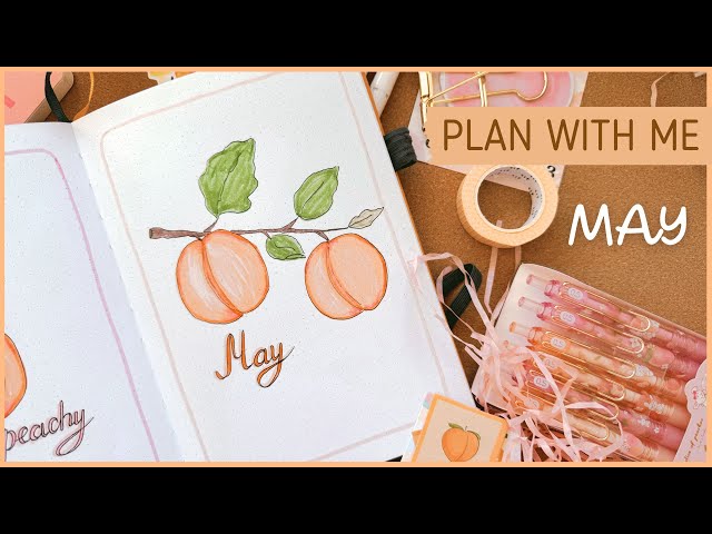 BULLET JOURNAL MAY 2024 || PLAN WITH ME🍑