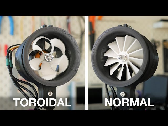 Toroidal propeller vs 3D printed EDF