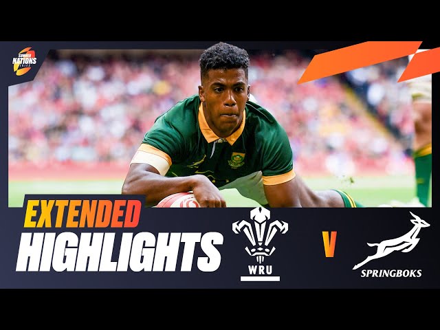 SPRINGBOKS ON FIRE 🔥  | Wales v South Africa | Extended Highlights | Summer Nations Series